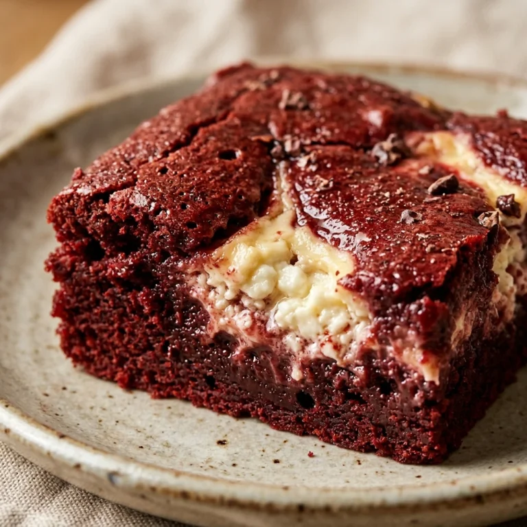 Cottage Cheese Red Velvet Brownies - High Protein