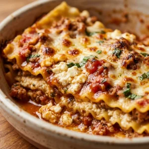 Cottage Cheese Slow Cooker Lasagna High Protein Healthy