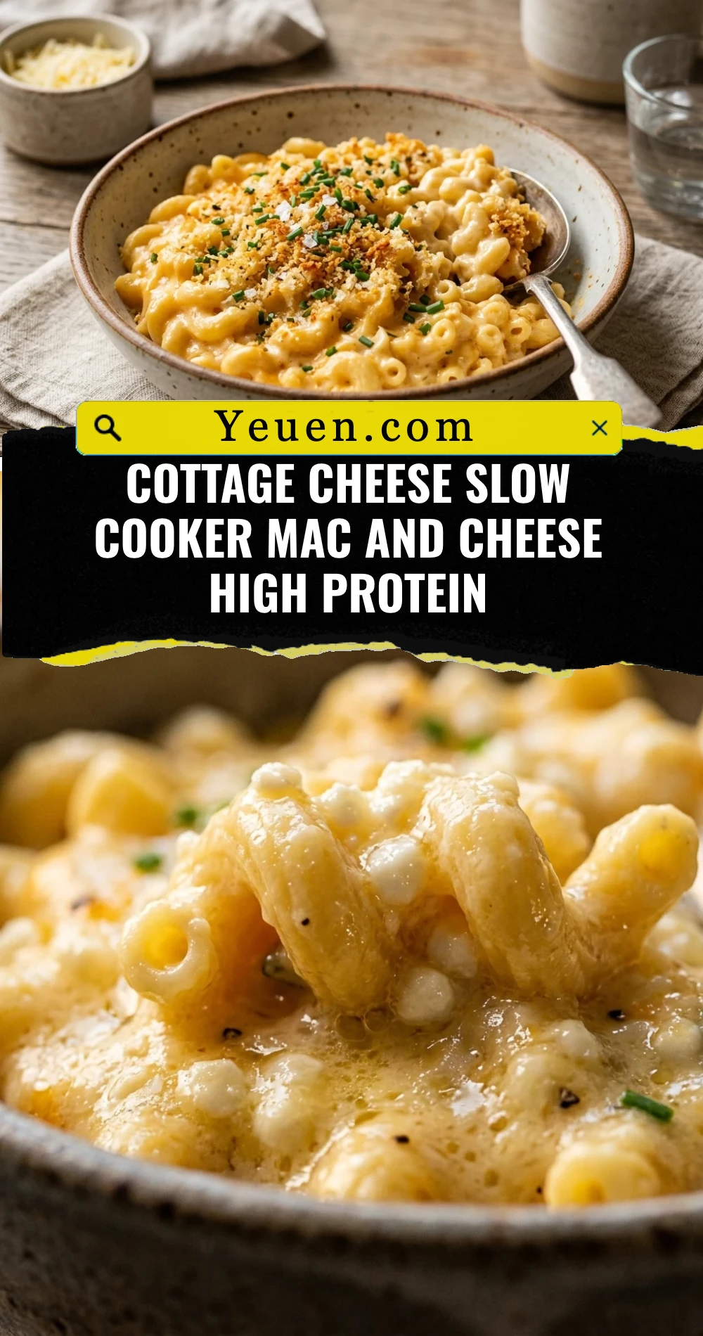 Cottage Cheese Slow Cooker Mac And Cheese High Protein