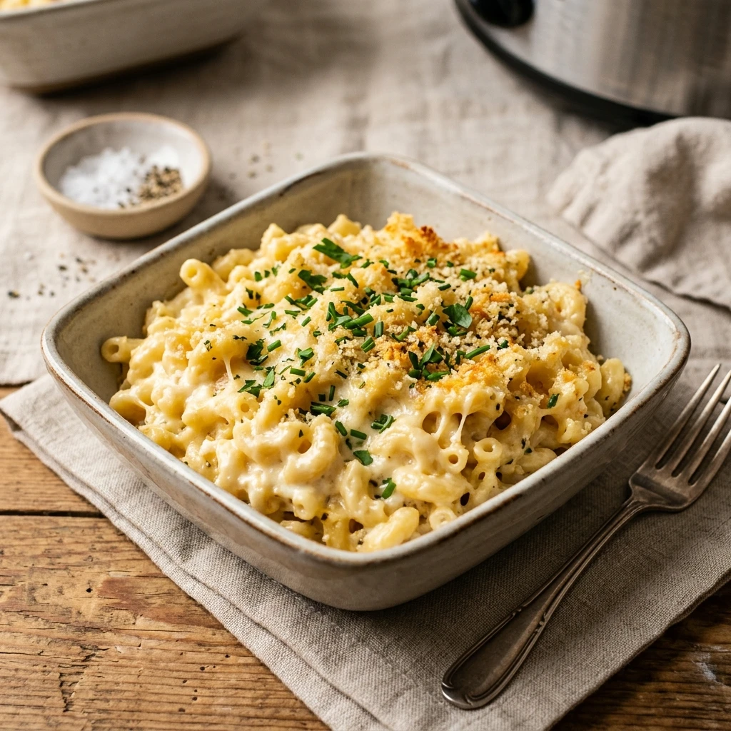 Cottage Cheese Slow Cooker Mac And Cheese High Protein