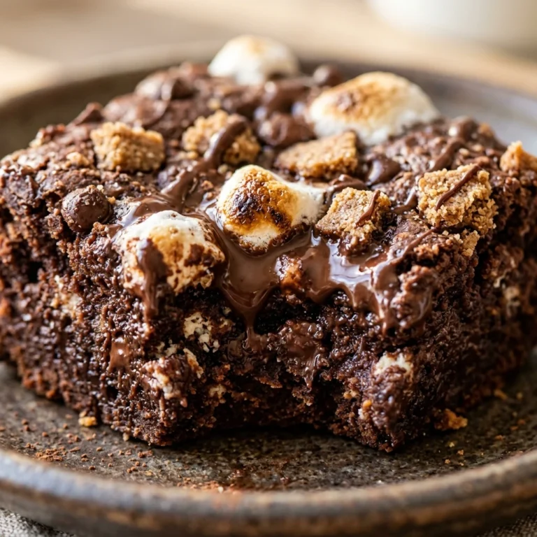 Cottage Cheese S'mores Brownies High Protein Low Carb