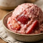 Cottage Cheese Strawberry Ice Cream High Protein 3 Ingredient