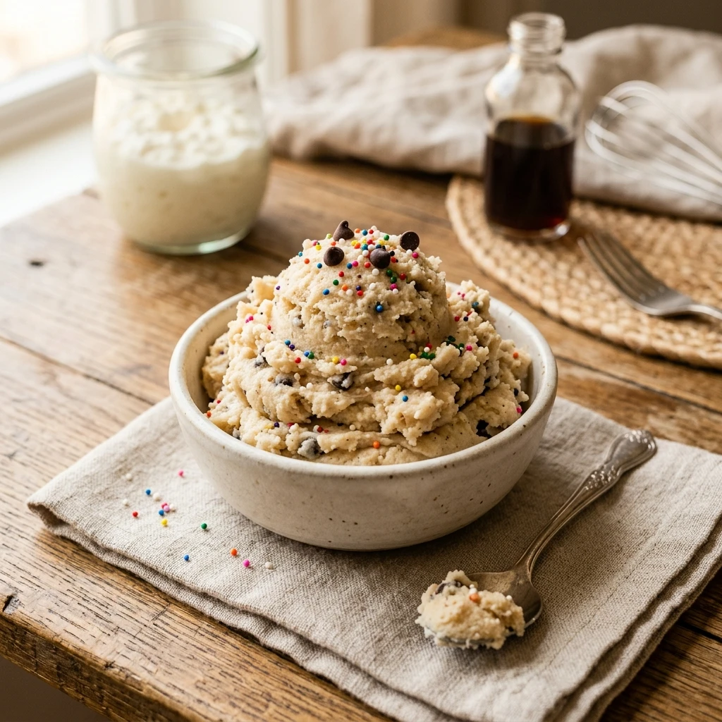 Cottage Cheese Sugar Cookie Dough High Protein 3 Ingredient