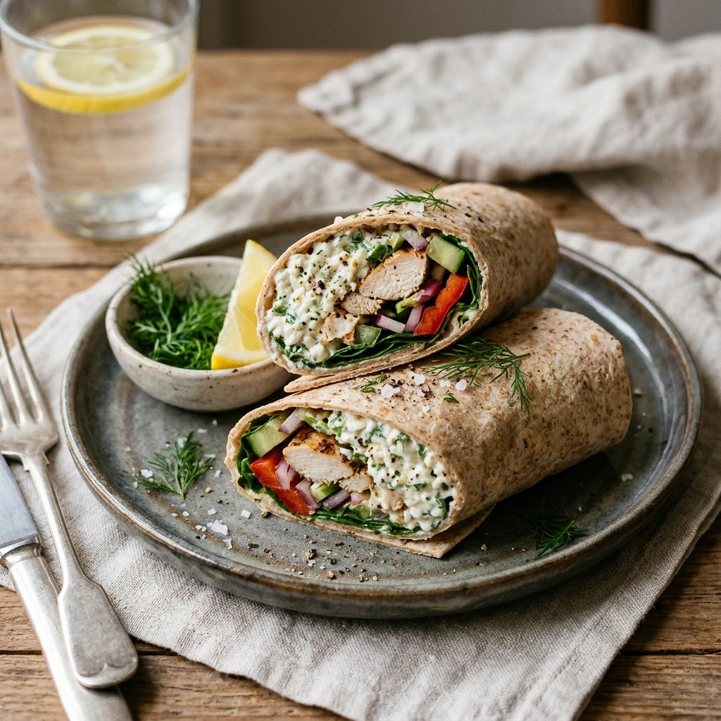 Cottage Cheese Wrap High Protein 30g+ Easy Low Carb Meal Prep