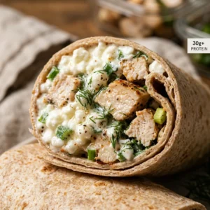 Cottage Cheese Wrap High Protein 30g+ Easy Meal Prep Low Carb