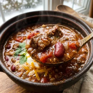 Cozy Beef Chili Snow Day Crockpot