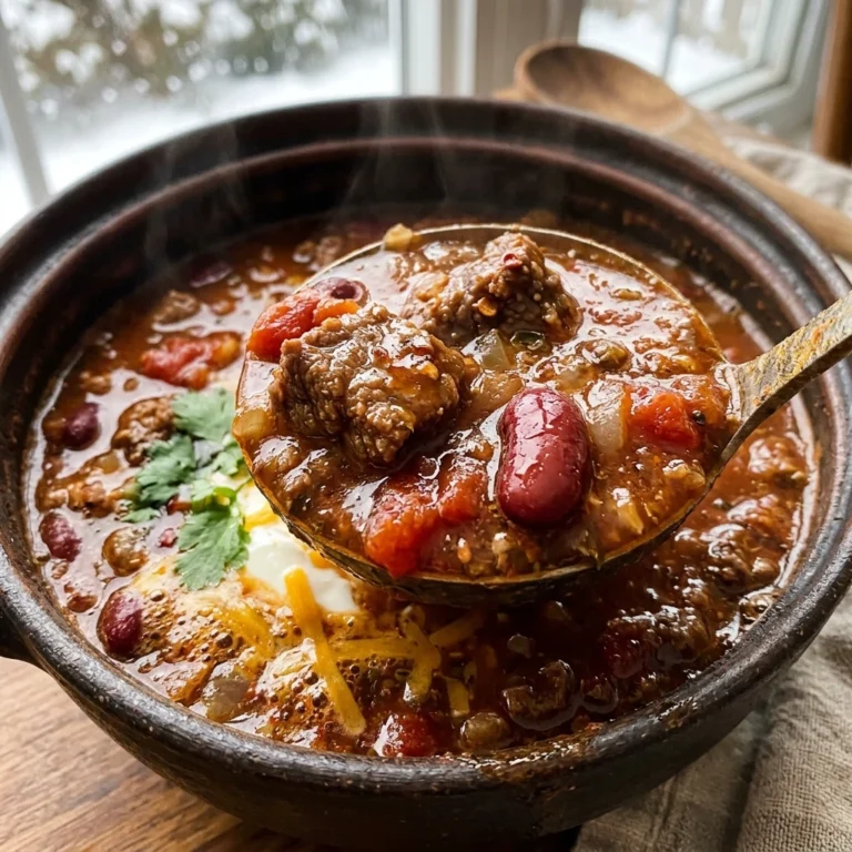 Cozy Beef Chili Snow Day Crockpot