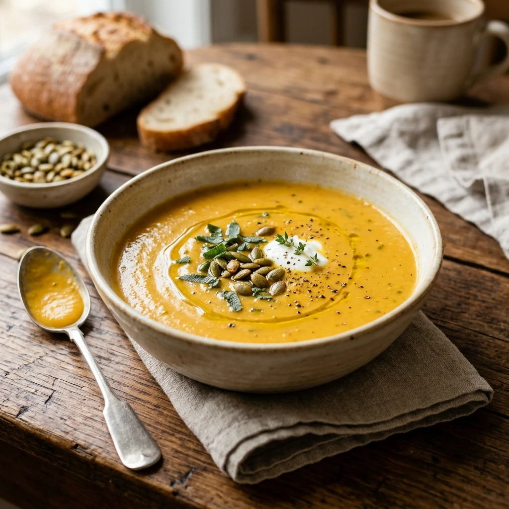 Cozy Butternut Squash Soup Easy One Pot Budget Family
