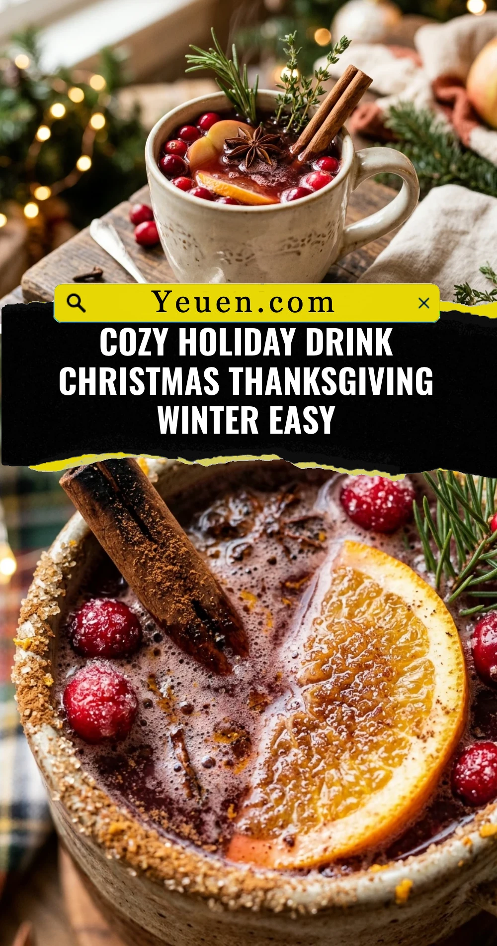 Cozy Holiday Drink Christmas Thanksgiving Winter Easy