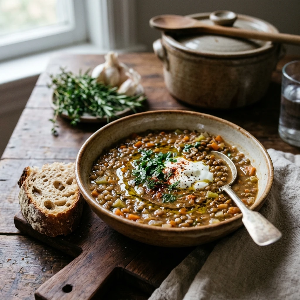 Cozy Lentil Soup Easy One Pot Budget Family