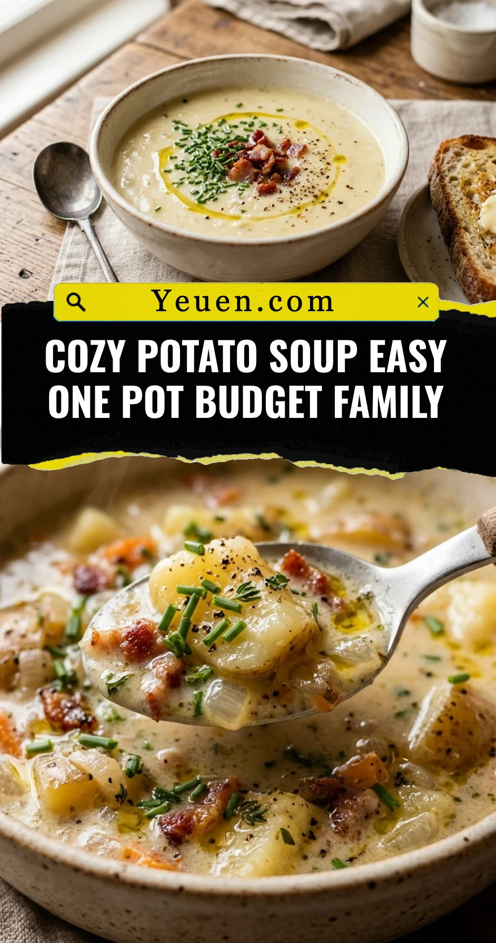 Cozy Potato Soup Easy One Pot Budget Family
