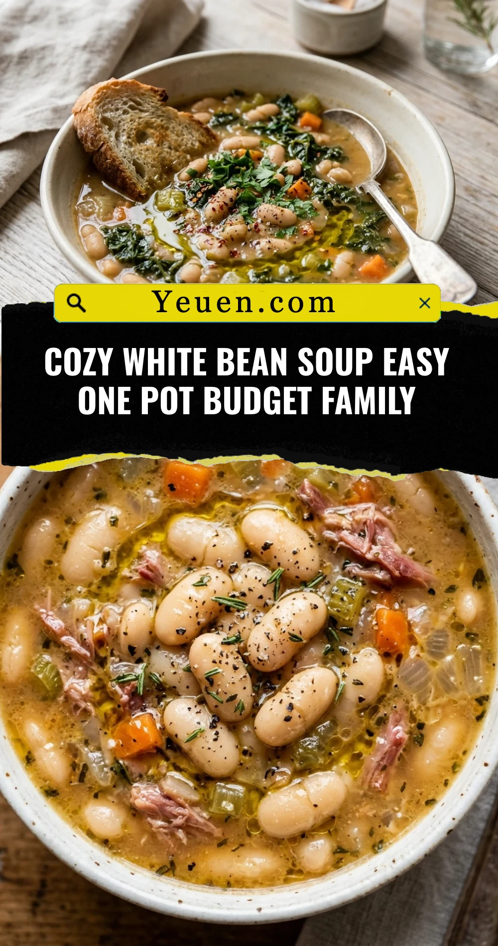 Cozy White Bean Soup Easy One Pot Budget Family