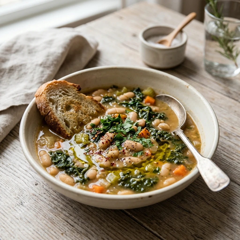 Cozy White Bean Soup Easy One Pot Budget Family