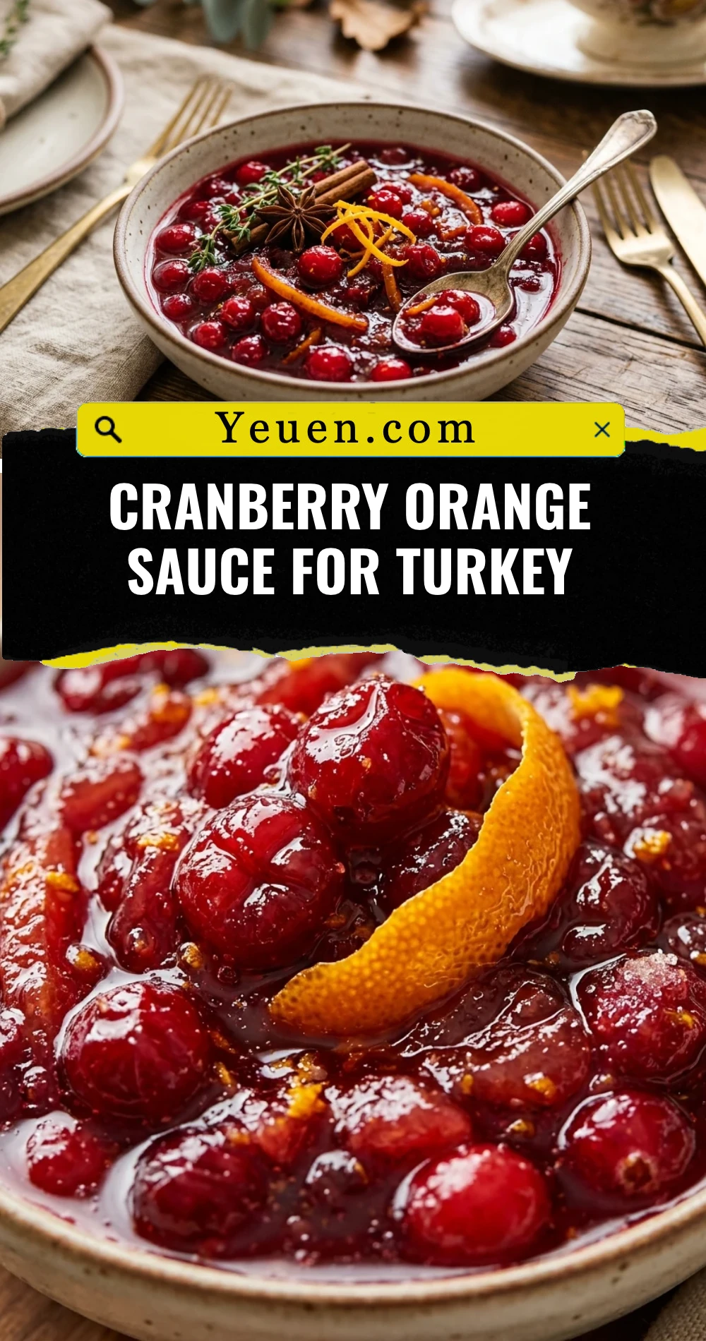 Cranberry Orange Sauce For Turkey
