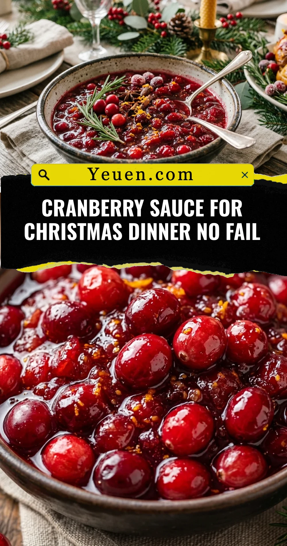Cranberry Sauce For Christmas Dinner No Fail