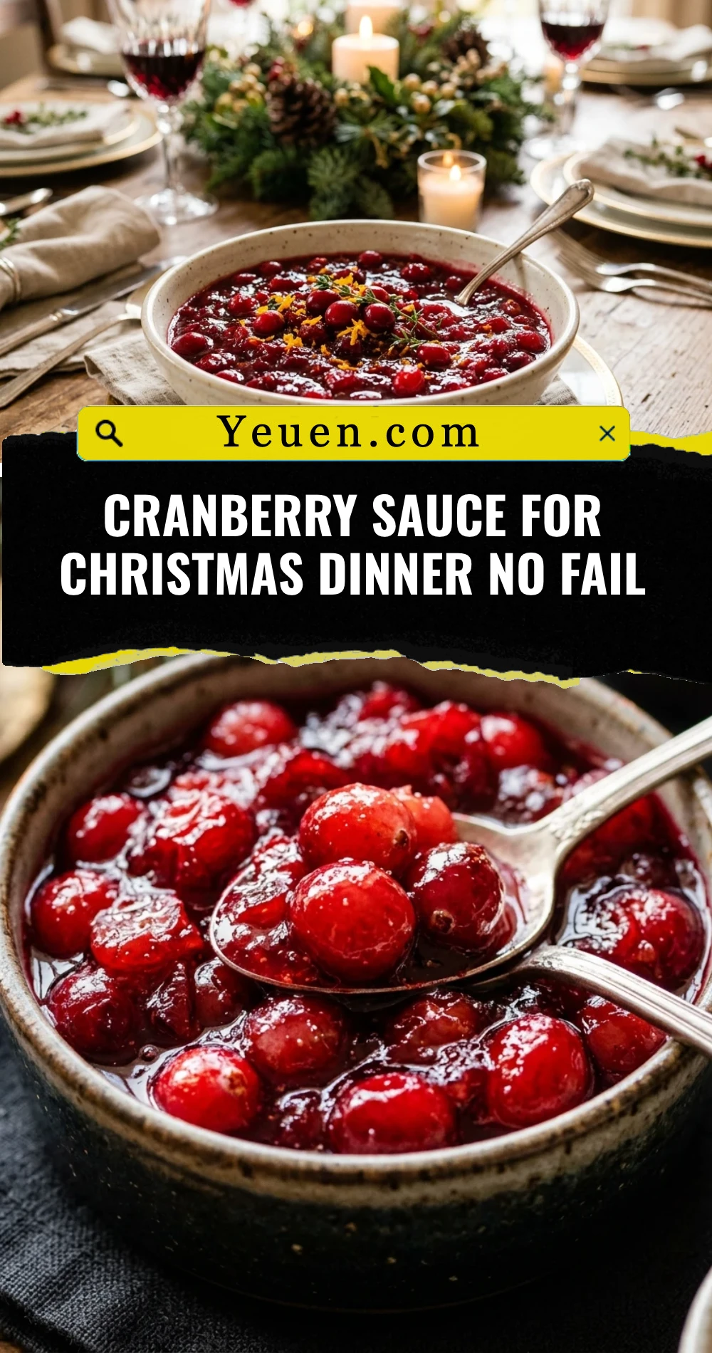 Cranberry Sauce For Christmas Dinner No Fail