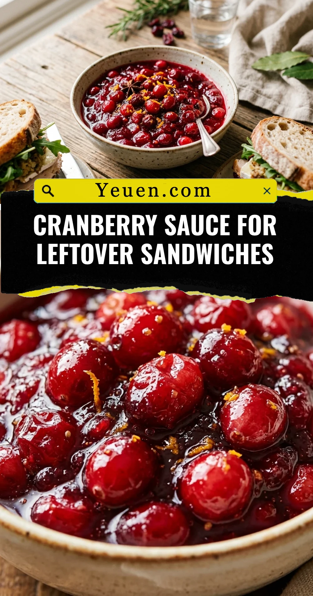 Cranberry Sauce For Leftover Sandwiches