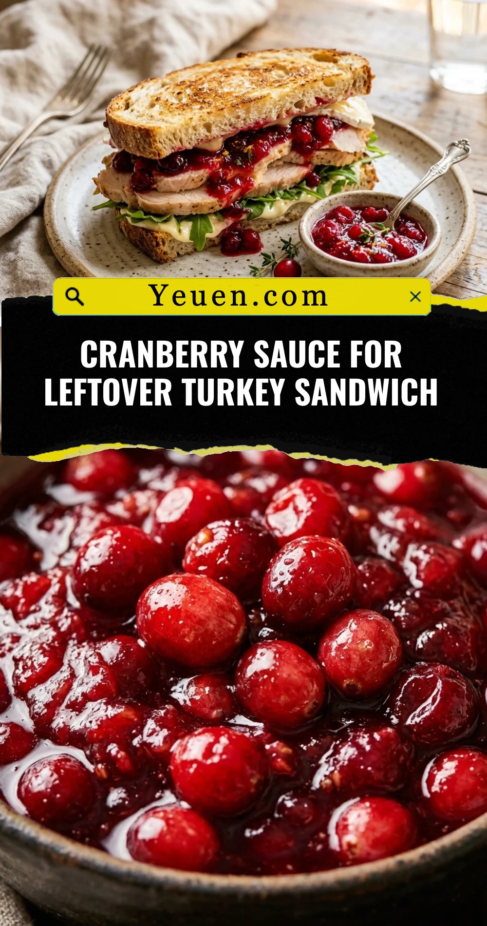 Cranberry Sauce For Leftover Turkey Sandwich