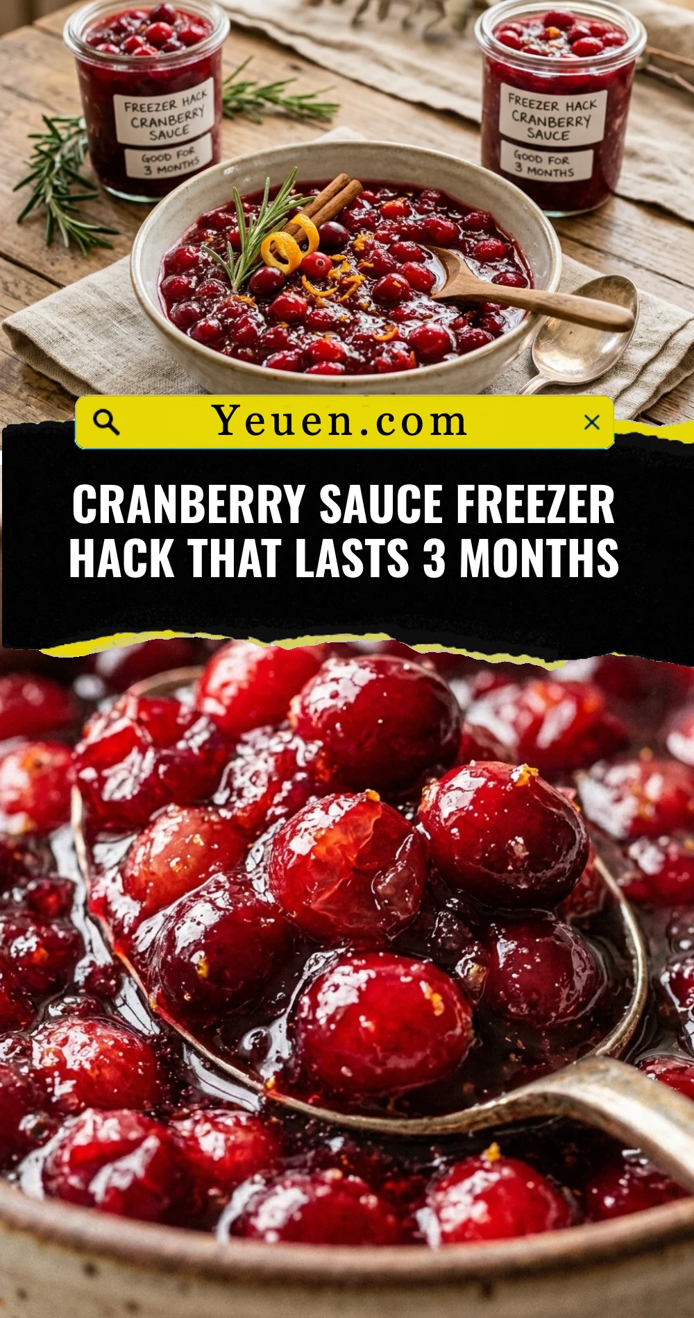 Cranberry Sauce Freezer Hack That Lasts 3 Months