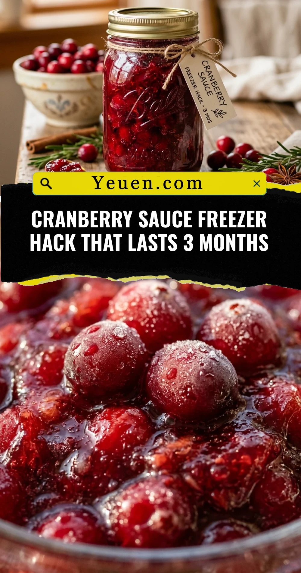 Cranberry Sauce Freezer Hack That Lasts 3 Months