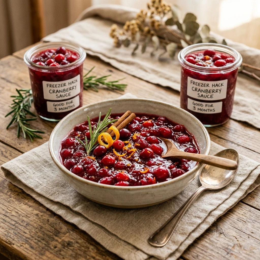 Cranberry Sauce Freezer Hack That Lasts 3 Months