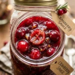 Cranberry Sauce In A Jar Gift Idea