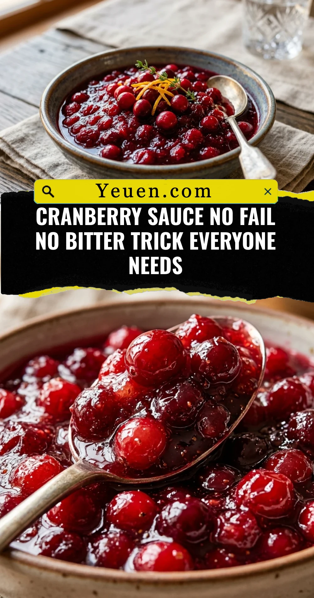 Cranberry Sauce No Fail No Bitter Trick Everyone Needs