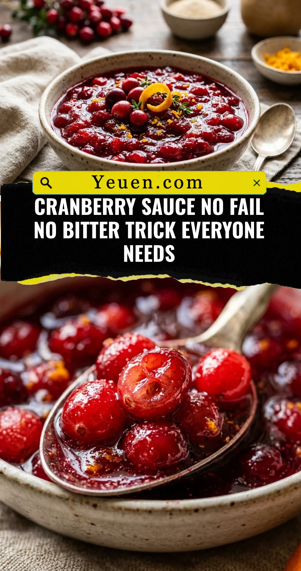 Cranberry Sauce No Fail No Bitter Trick Everyone Needs
