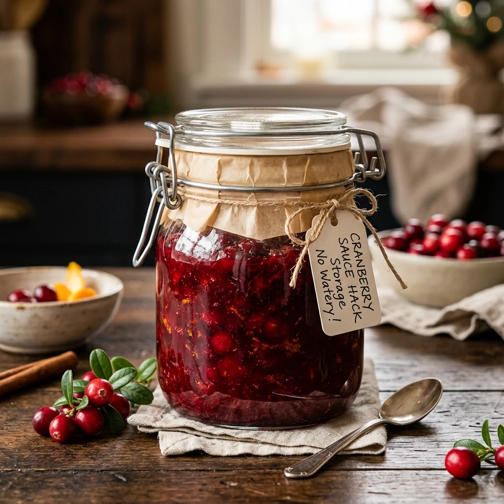 Cranberry Sauce Storage Hack No Watery