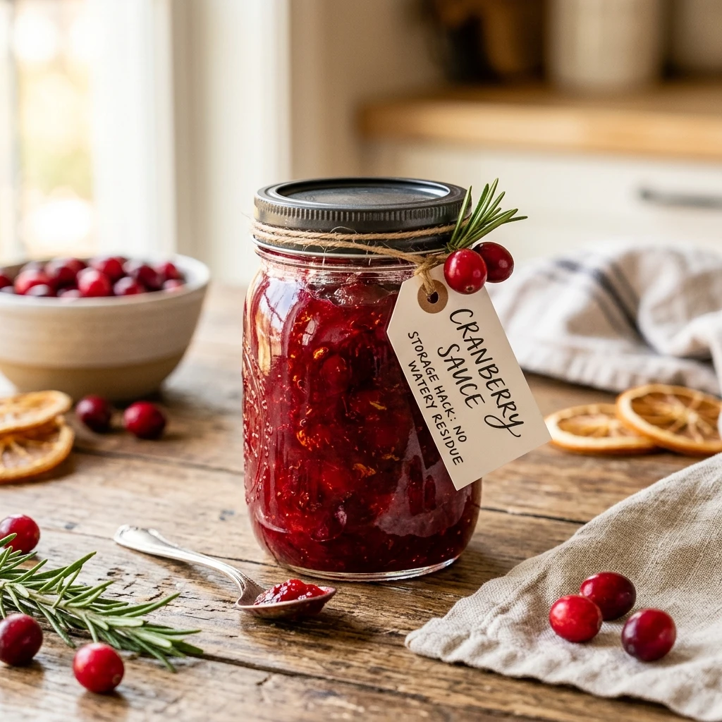Cranberry Sauce Storage Hack No Watery