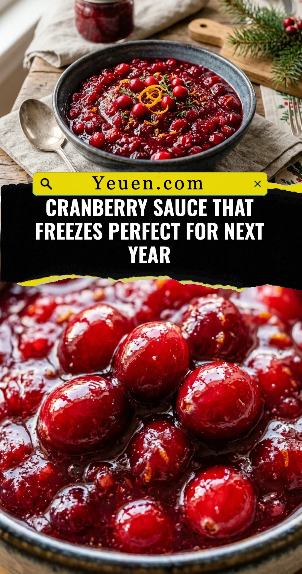 Cranberry Sauce That Freezes Perfect For Next Year