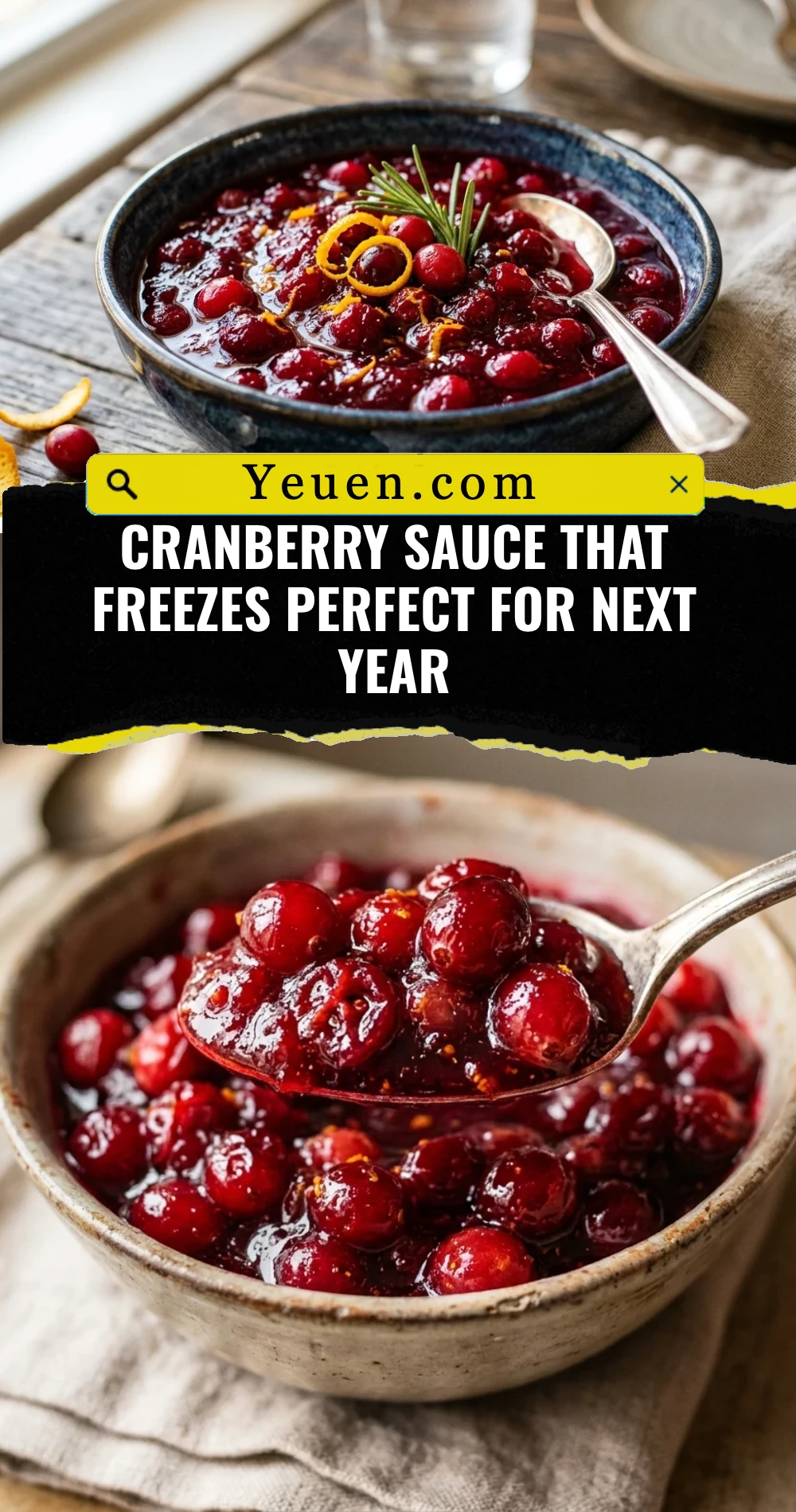 Cranberry Sauce That Freezes Perfect For Next Year