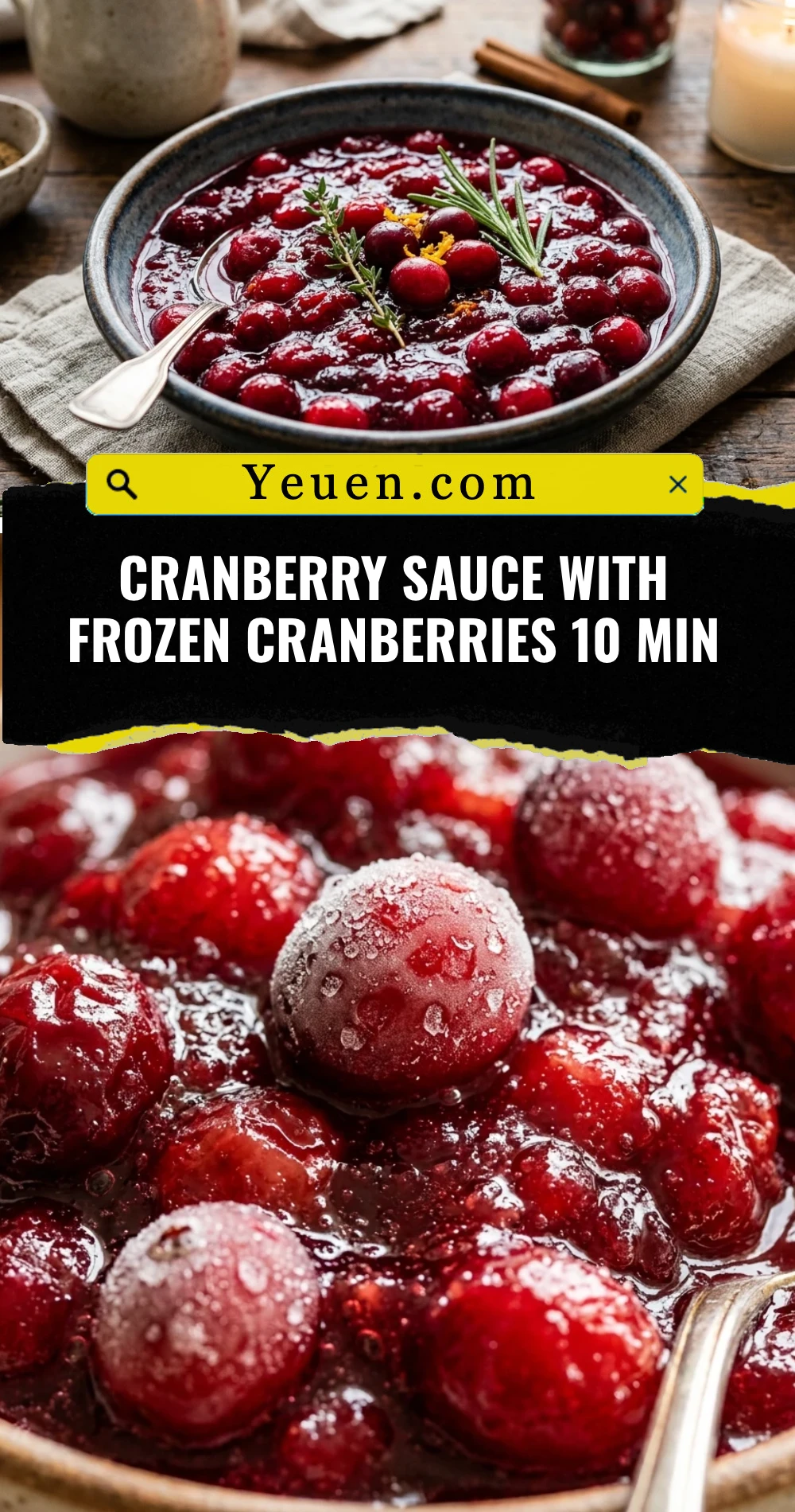 Cranberry Sauce With Frozen Cranberries 10 Min