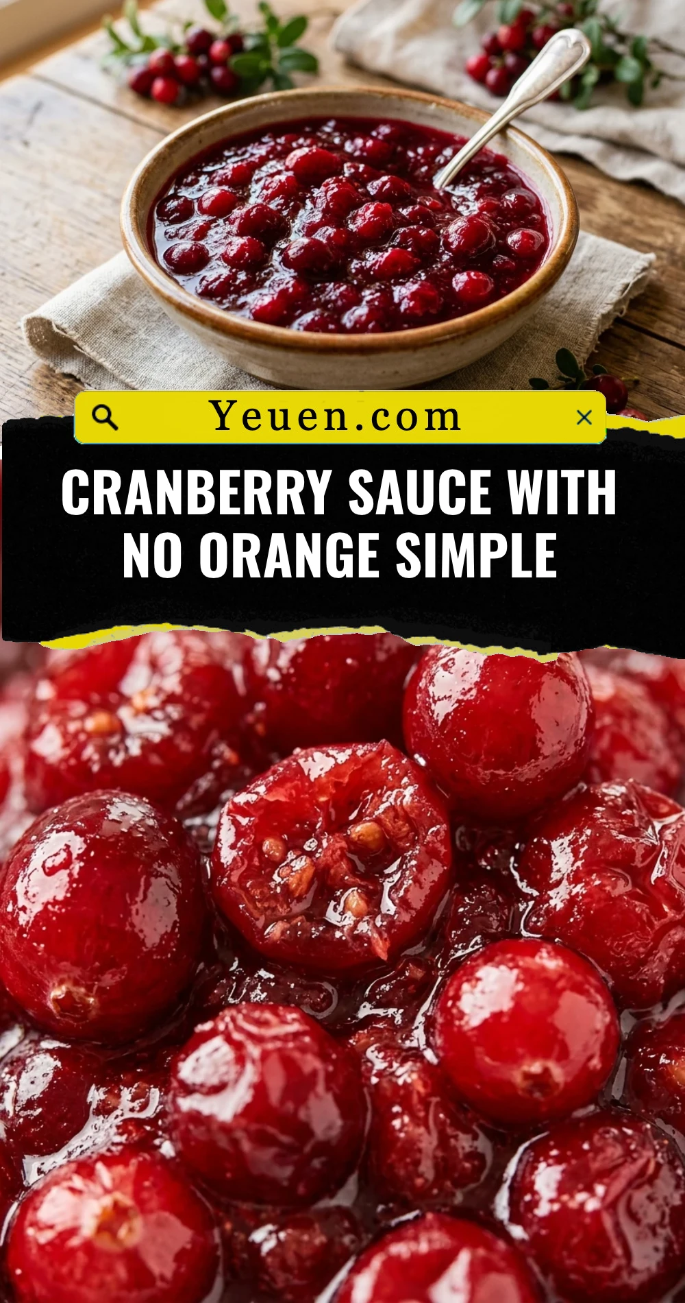 Cranberry Sauce With No Orange Simple