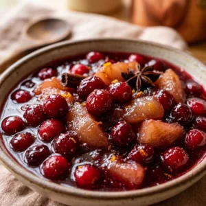 Cranberry Sauce With Pears Fall Flavor