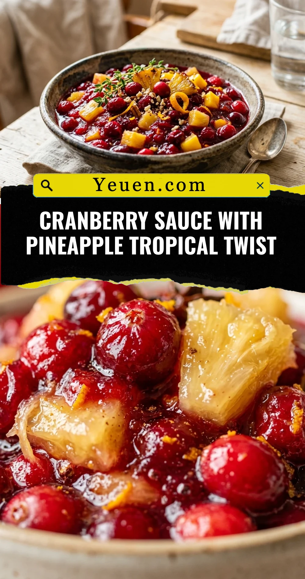 Cranberry Sauce With Pineapple Tropical Twist