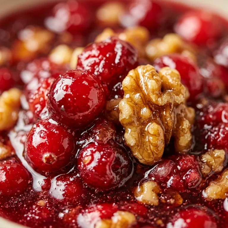 Cranberry Sauce With Walnuts Crunchy