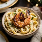 Creamy Blackened Shrimp Pasta Christmas Garlic Butter Seafood Holiday