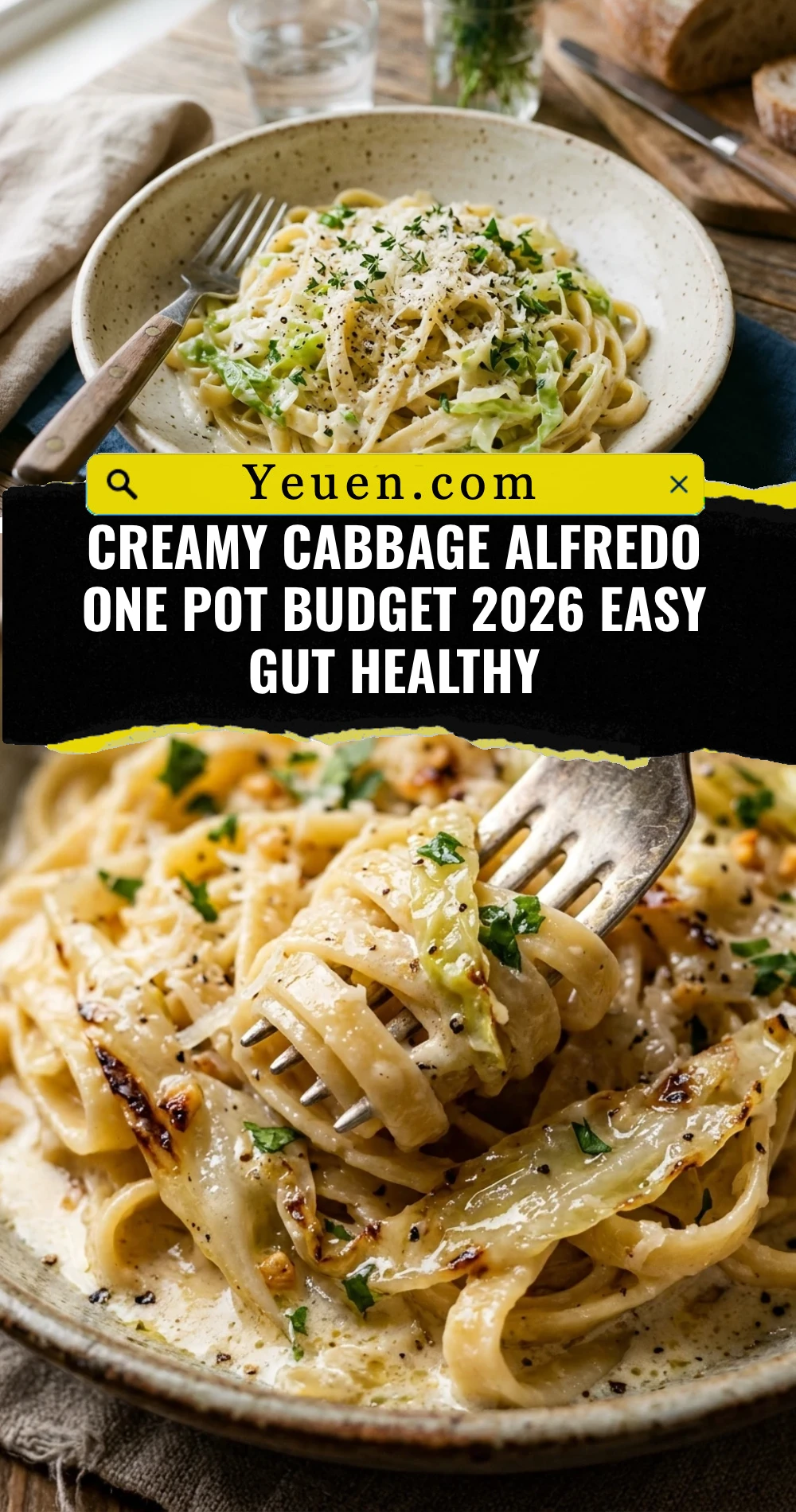 Creamy Cabbage Alfredo One Pot Budget 2026 Easy Gut Healthy