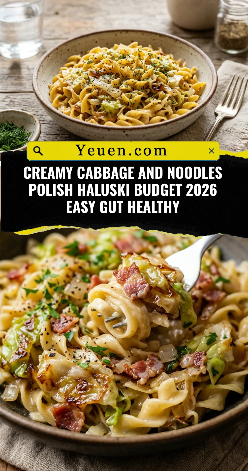 Creamy Cabbage And Noodles Polish Haluski Budget 2026 Easy Gut Healthy