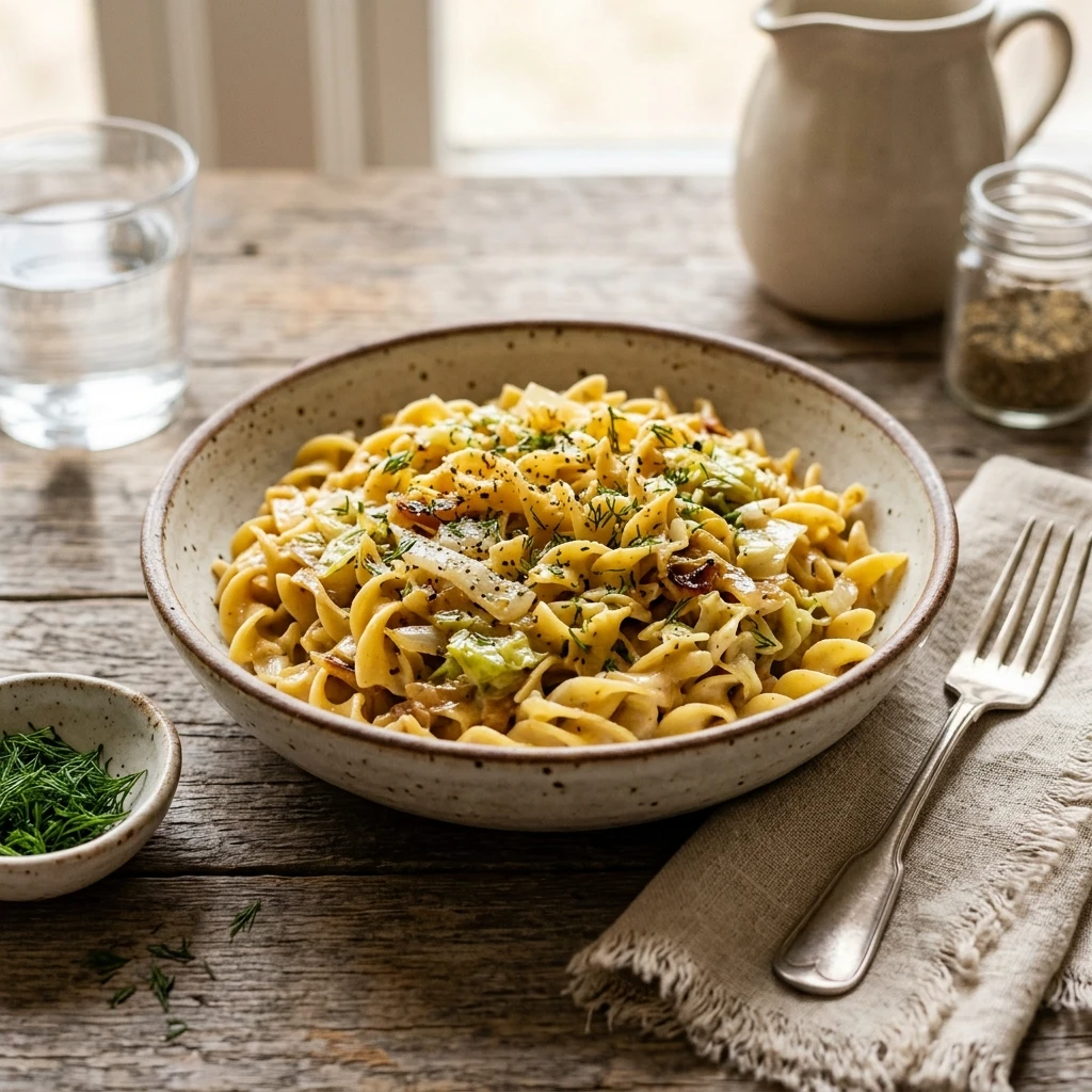 Creamy Cabbage And Noodles Polish Haluski Budget 2026 Easy Gut Healthy