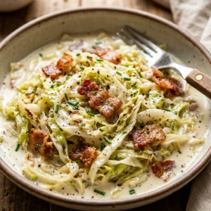 Creamy Cabbage Noodles With Bacon Budget 2026 Easy Gut Healthy