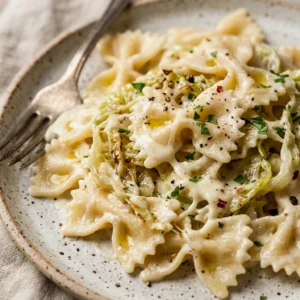 Creamy Cabbage Pasta Alfredo Easy Budget $10 Feed Family 4