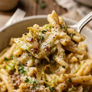 Creamy Cabbage Pasta Easy Budget $10 Feed Family 4