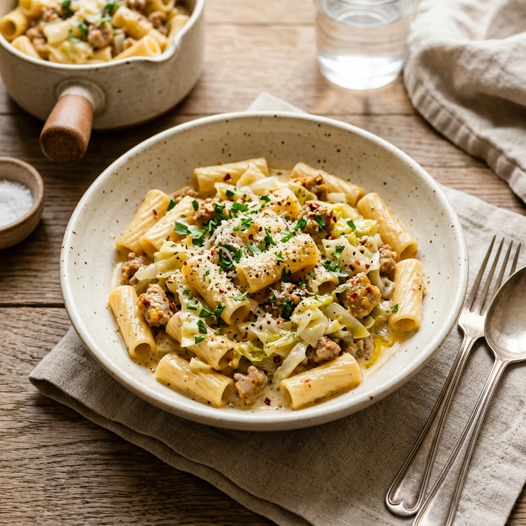Creamy Cabbage Pasta One Pot Budget 2026 Easy Gut Healthy
