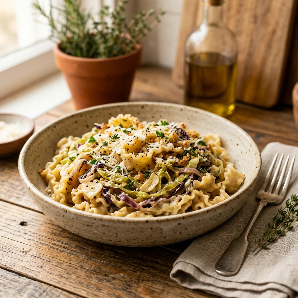 Creamy Cabbage Pasta Tuscan Budget 2026 Easy Gut Healthy