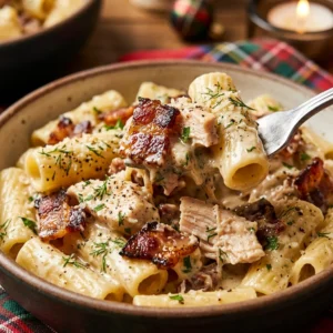 Creamy Chicken Bacon Ranch Pasta Christmas One Pot Holiday
