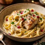 Creamy Garlic Butter Chicken Pasta Christmas One Pot Holiday 20 Minute