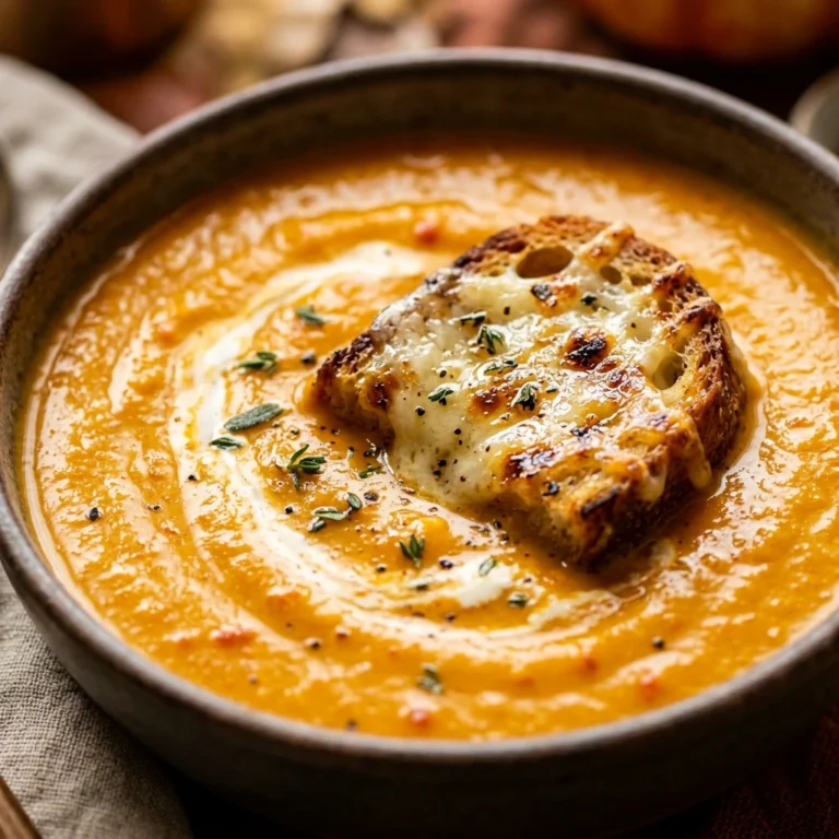 Creamy Pumpkin And Tomato Soup With Grilled Cheese Fall