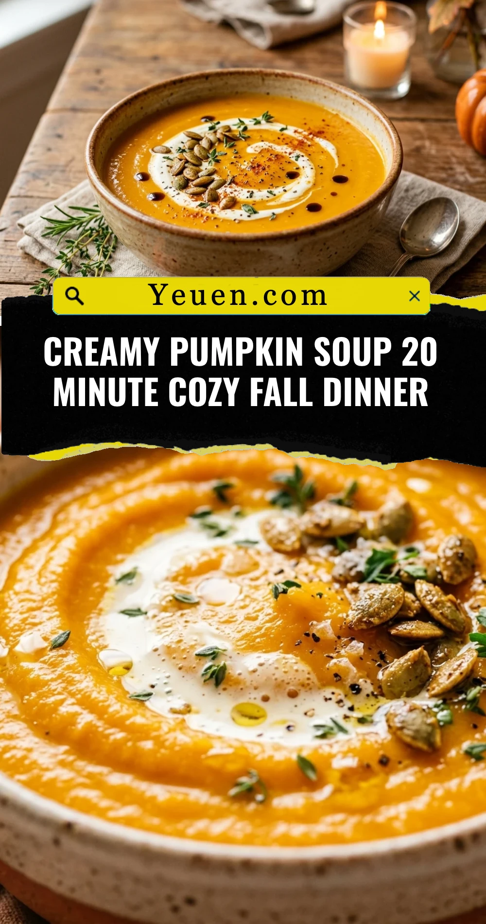 Creamy Pumpkin Soup 20 Minute Cozy Fall Dinner